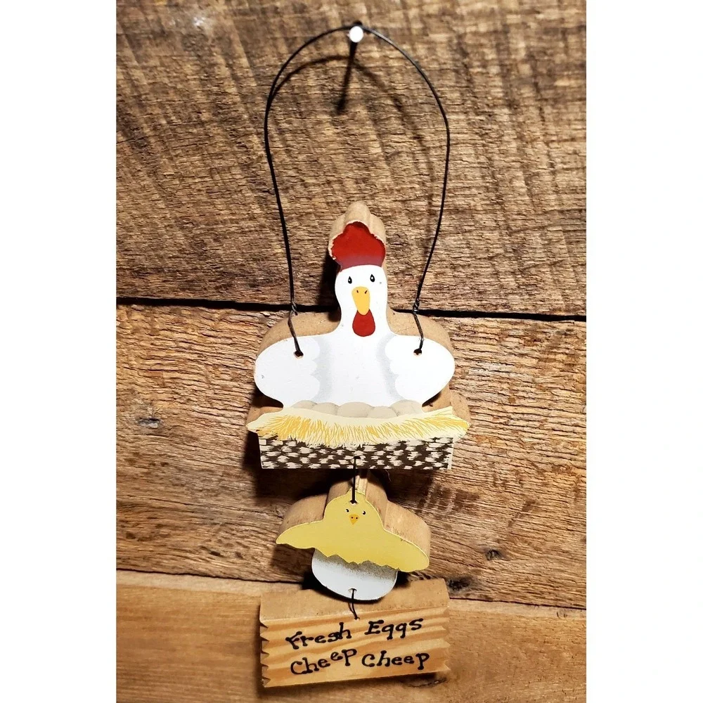 Vintage Chicken Wall Hanging